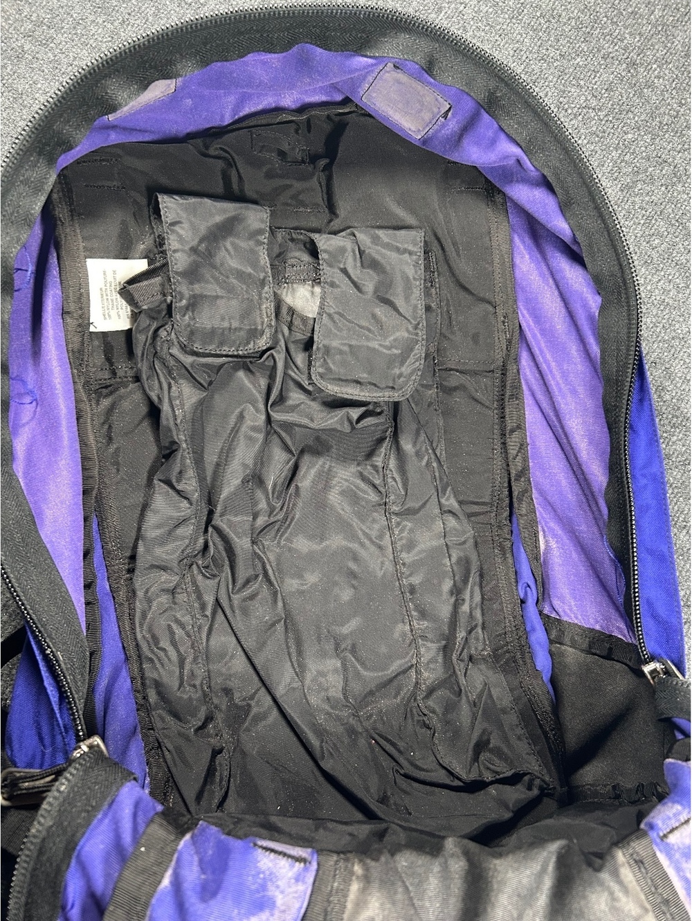 North Face Blue and Black Hiking Backpack - Picture 7 of 9